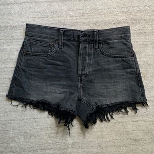 Madewell black denim shorts - size 25